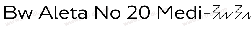 Bw Aleta No 20 Medi字体转换